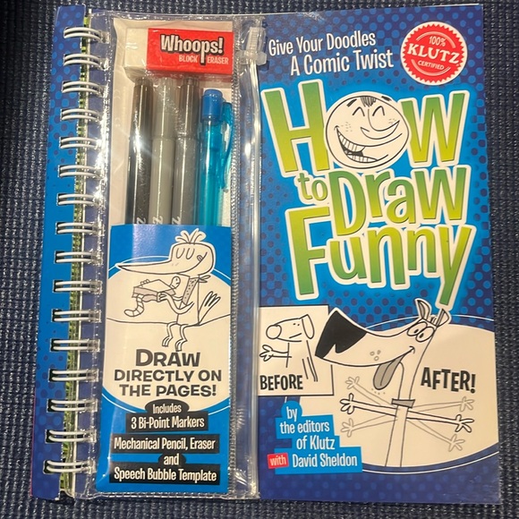 KLUTZ How to Draw Funny doodle book - Picture 1 of 4